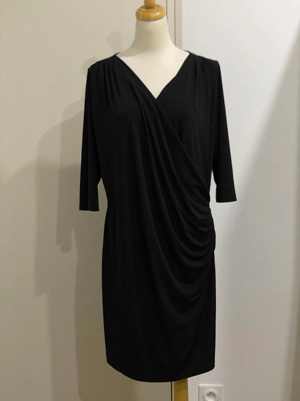 👗 Vestido envolvente negro M&S Mode - Talla XL 👗 – photo 2